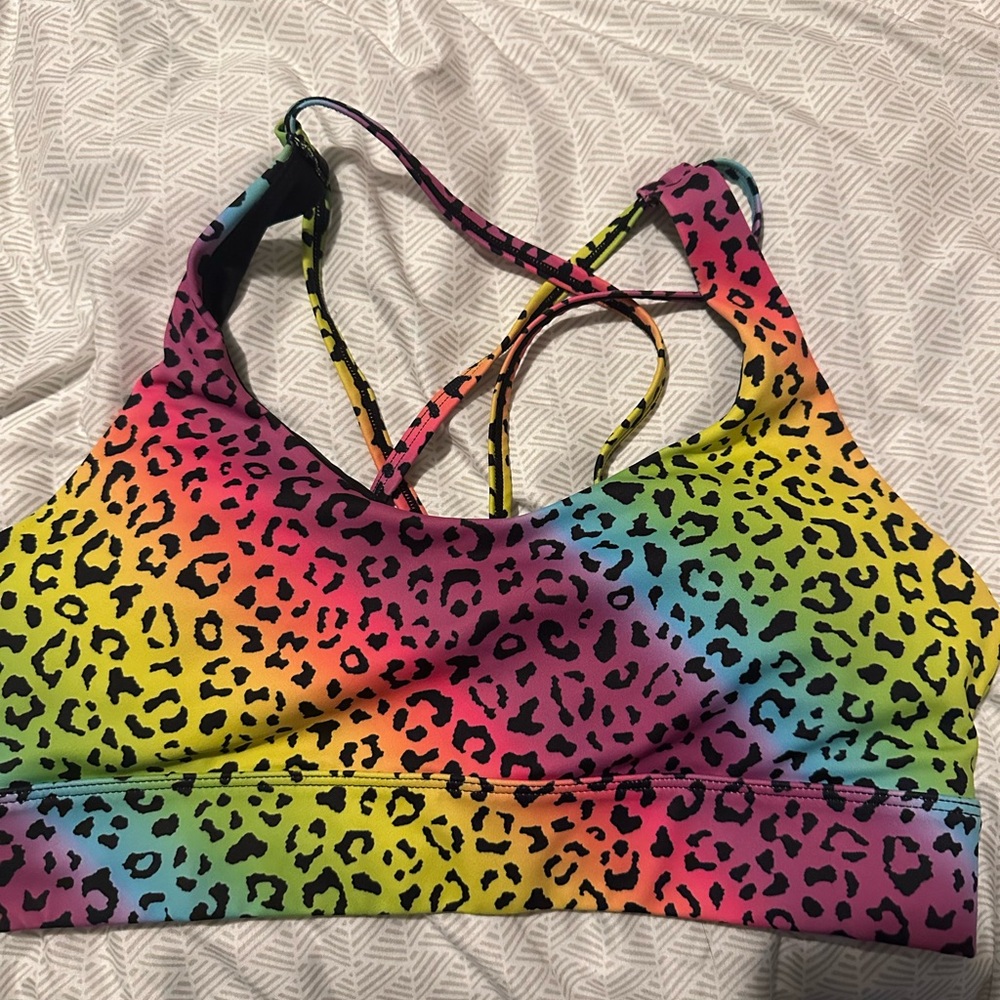 Zyia Rainbow leopard LNT Bra Size L